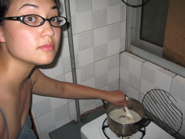 that's me making bubur