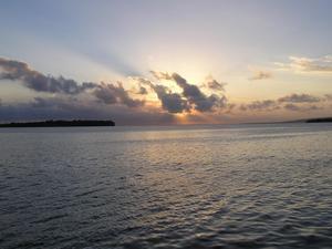 Last sunset over Port Vila