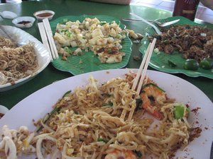 Various hawker center dishes