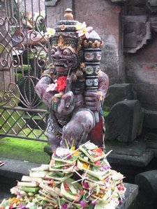 Statue with Offerings, Ubud