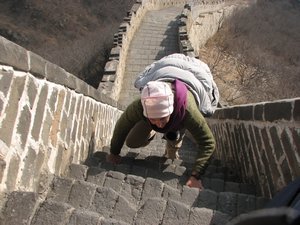 Steep Ladder Steps, Great Wall