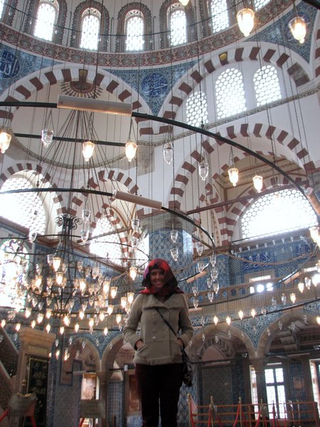 Mosque Interior and Jordan