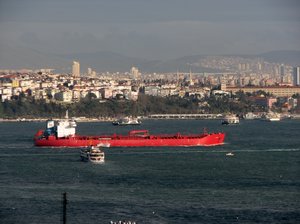 Tanker on the Bosphoros