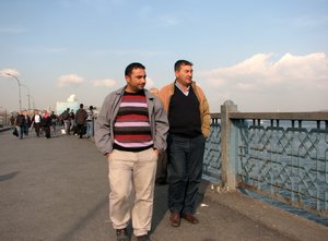 Turkish Men, Galata Bridge