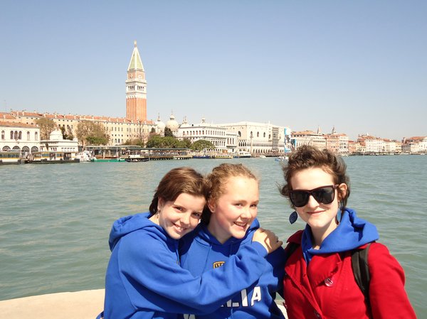 Three Young Women in Venice