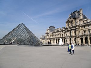 Pyramid and Louvre Courtyard