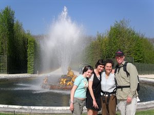 Family Fountain Shot - Versailles