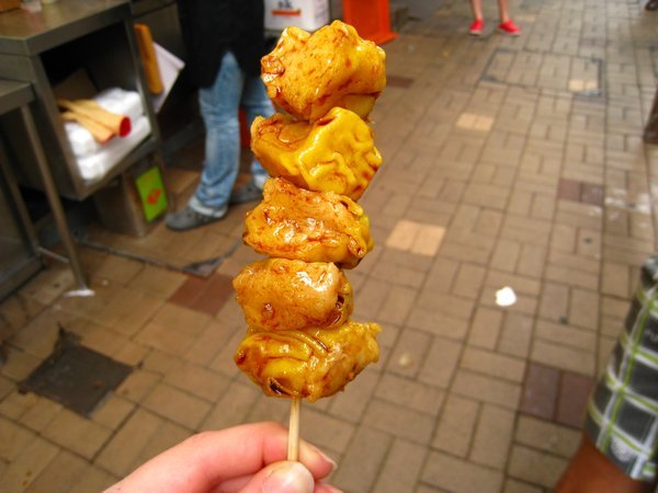 Hangover breakfast: dimmies on a stick!