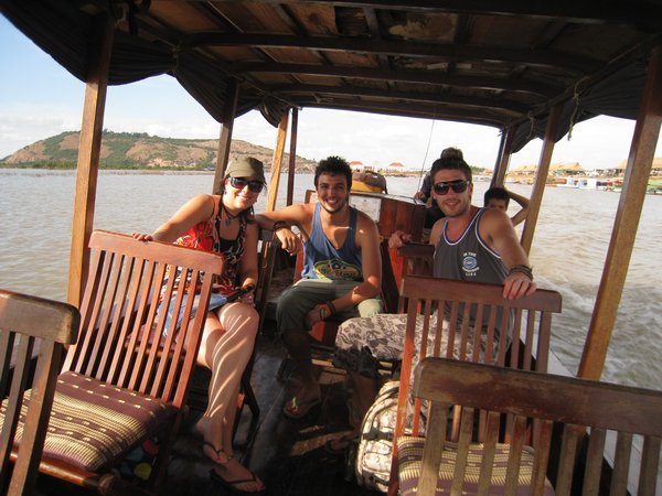Ronald, Ross & Rich heading to the floating village