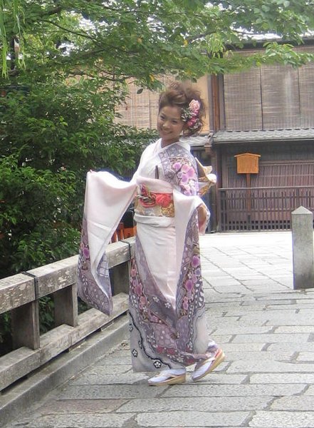 Famous Japanese actress/model in Gion