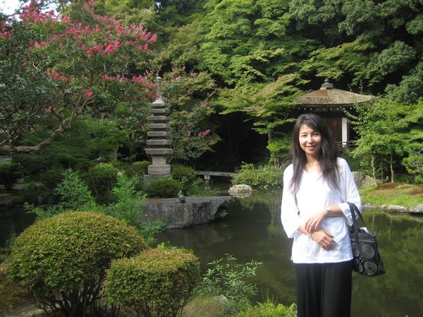 Taka in garden at Bishamondo temple