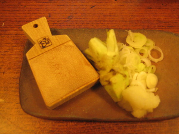 A piece of fresh wasabi and the grater