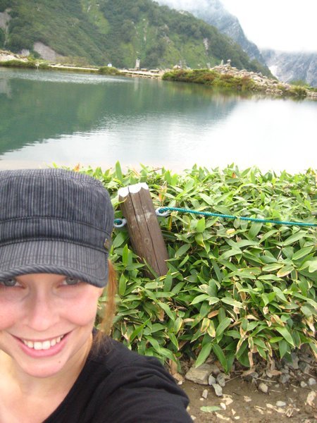 Me at the mountain top pond on Happone