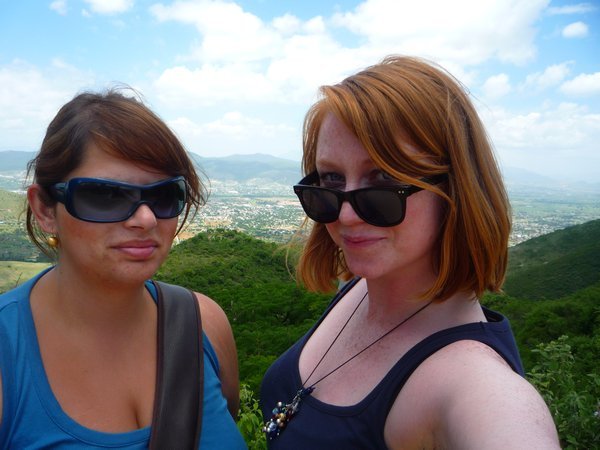Jas and I check out the view from Monte Alban