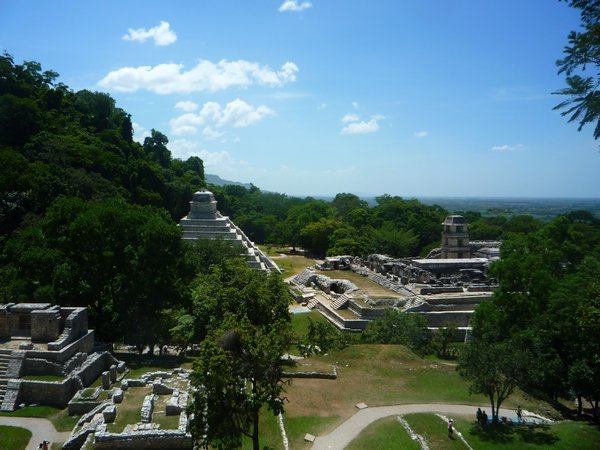 View of the site from top of Temple of the Sun