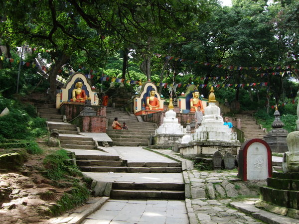 Steps up to Swayambunath