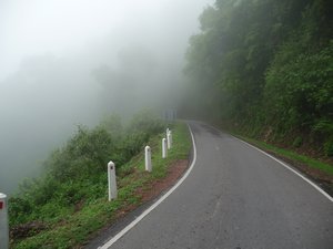 Cycling through the mist