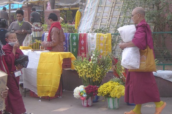 Monks and offerings