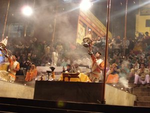 Ganga Aarta ceremony