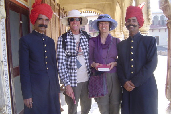 Rajasthani guards at the City Palace