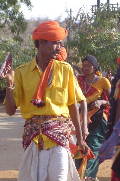 Ethnic dancing at Shilpgram