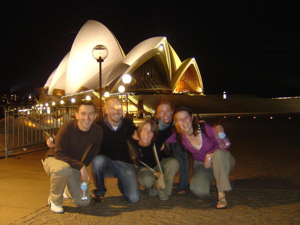 First night in Sydney in front of the opera house