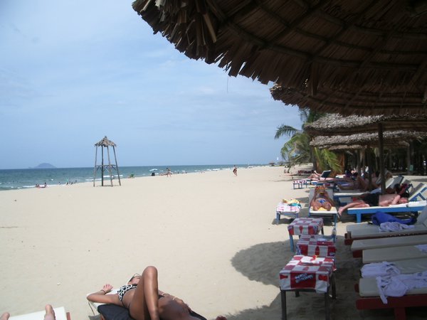 The beautiful Cua Dai beach