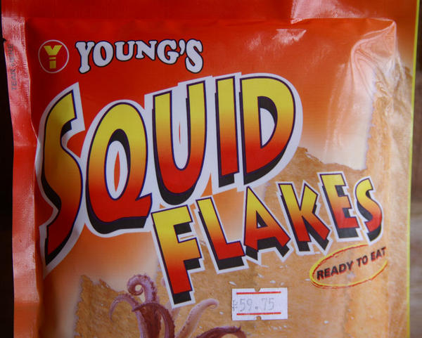 Squid flakes