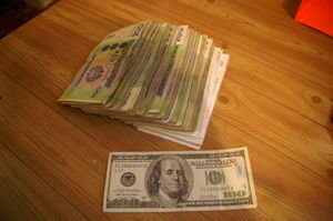 Wads of cash Photo