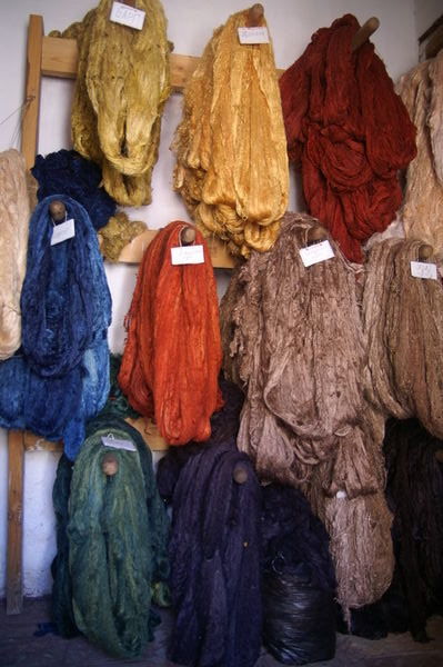 Silk for carpet making