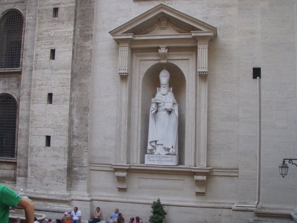 Outside St. Peter's Basilica
