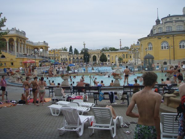 Thermal Bath Pools in Budapest