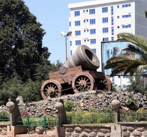 It's Only A Replica On A Traffic Island In Addis