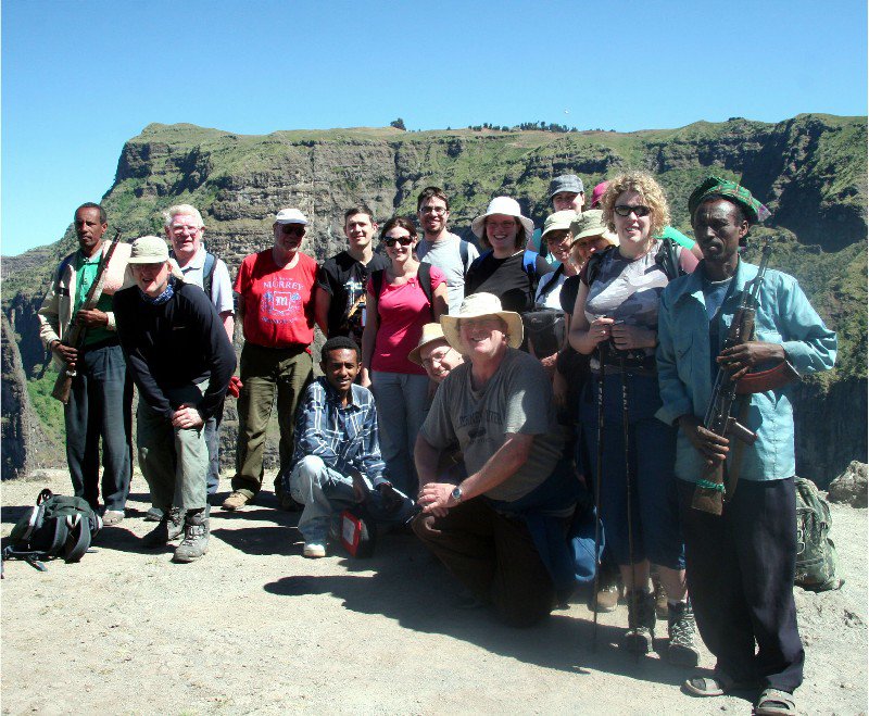 The Group In The Simien Mountains