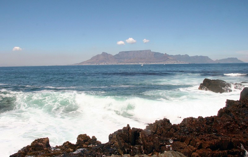 The View Back To Cape Town And Table Mountain
