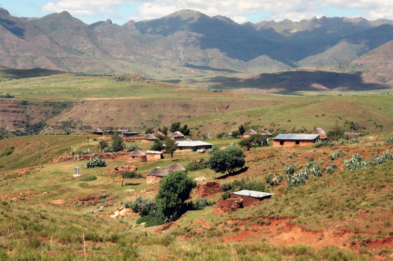 One Of The Villages Of Malealea