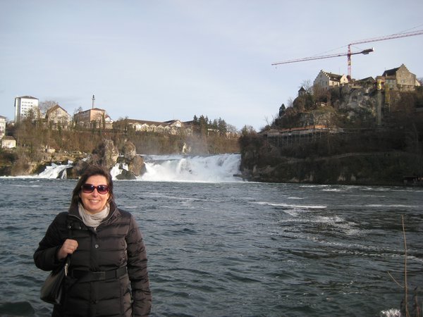 Rhine Falls behind me