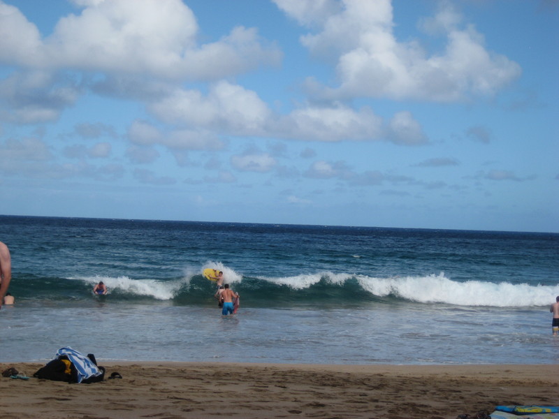 Surfing beach