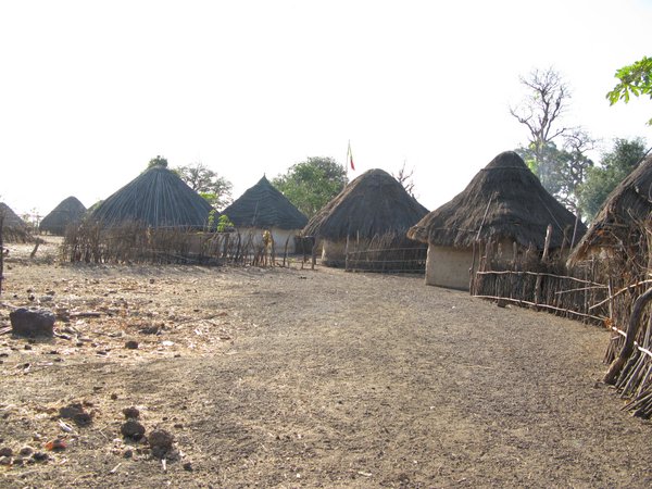 Typical huts in the villages