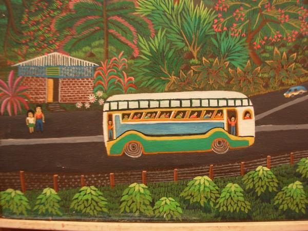 Painting of bus