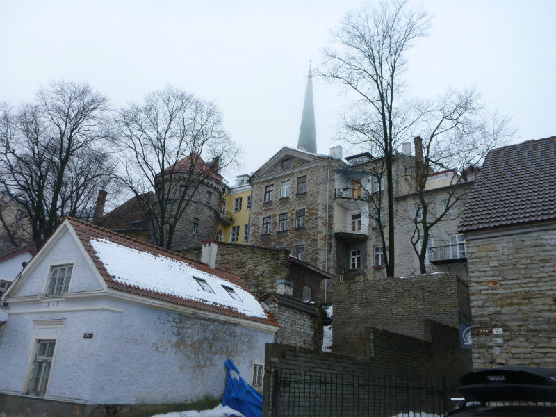 View back up towards Toompea