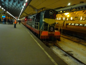 Train Arriving at Platform