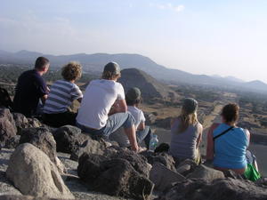 Sittting at Teotihuacan