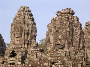 Angkor Wat, the Bayon temple