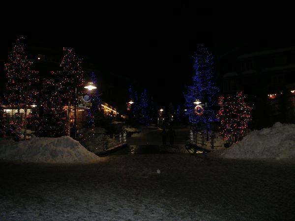 Christmas lights in the Village