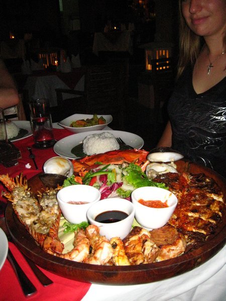 Seafood platter..which we ate twice.