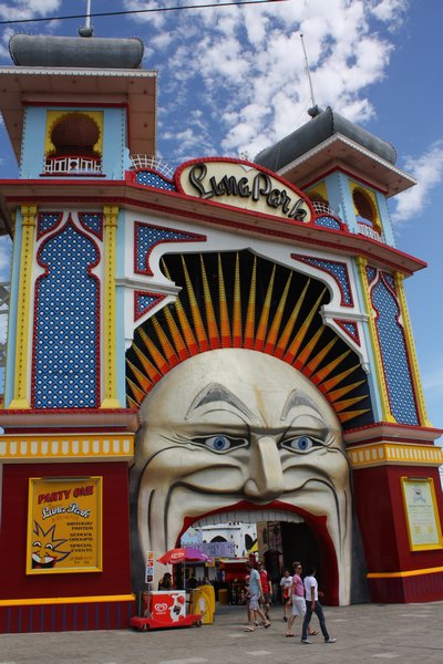 Luna amusement park in St.Kilda