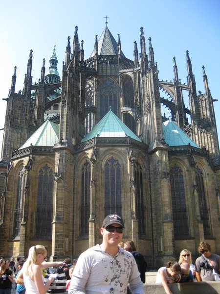 St Vitus Cathedral inside the Prague Castle complex