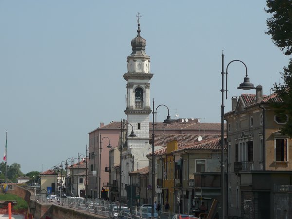 Main street of Battaglia Terme
