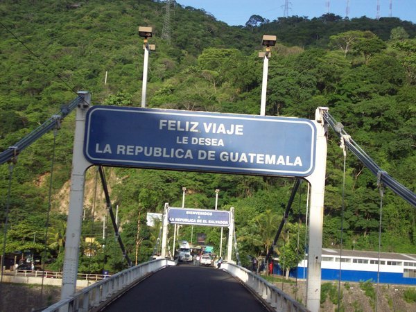 Leaving Guatemala, entering El Salvador